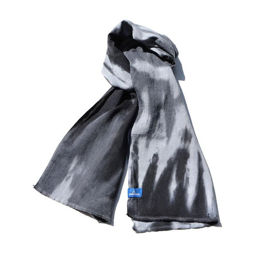 CHAORAS 戶外運動紮染巾着 黑白色