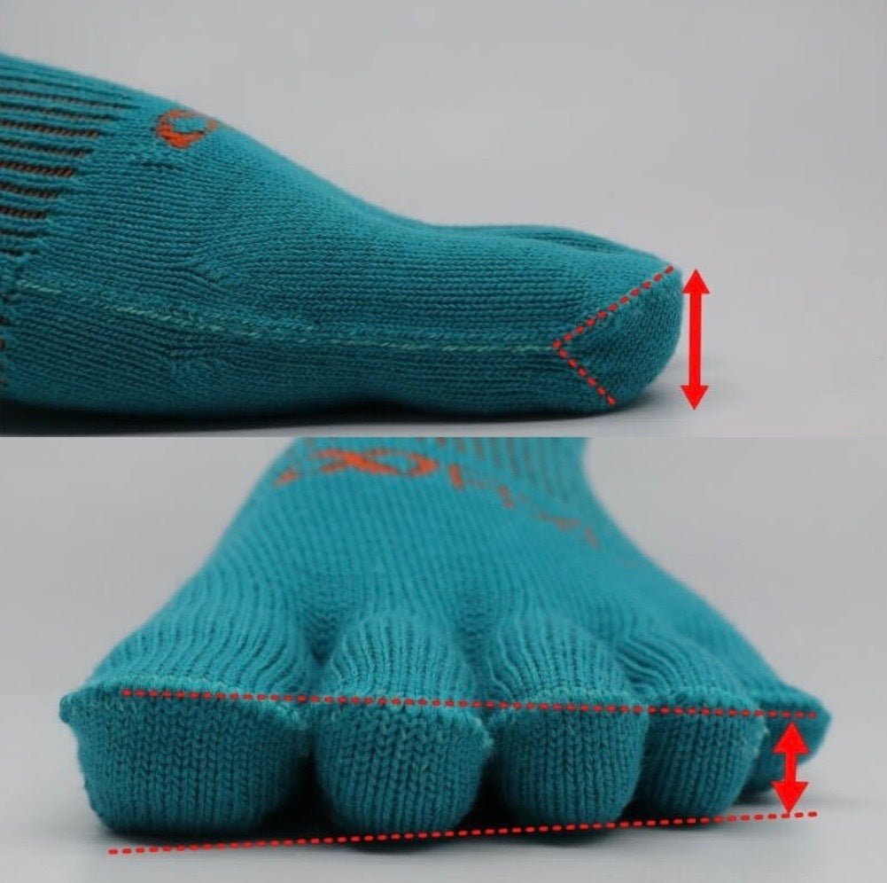RxL EVO-F 3D 超立體五趾踝襪 咖啡藍 - Lite Lite Gear