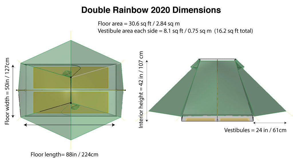 Tarptent Double Rainbow 2P 雙人半自立帳 2023新版 - Lite Lite Gear